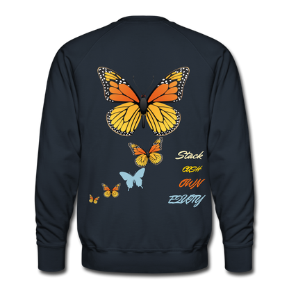 S.C.O.E "Give Me Butterflies" Sweatshirt - navy